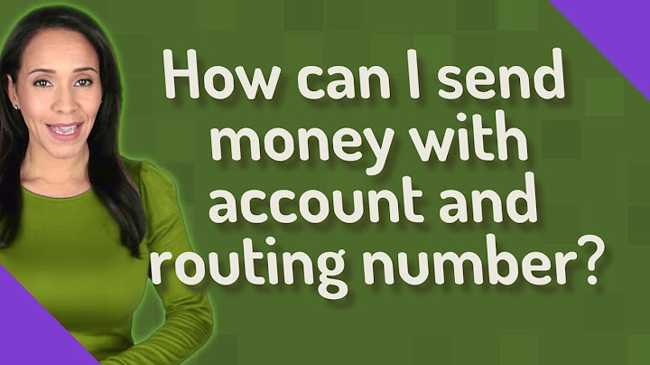 Instant money transfer with routing and account number
