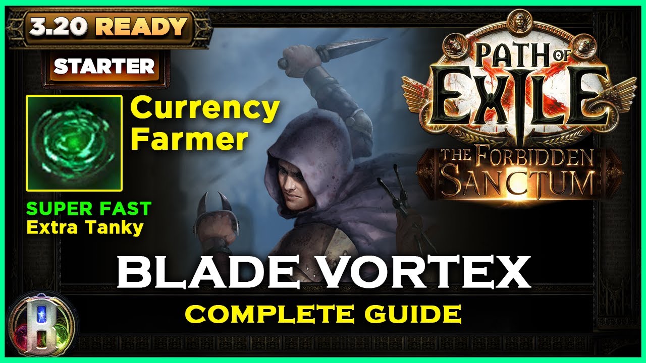 PoE 3.20 STARTER BUILDS EXPLOSIVE BLADE VORTEX TRICKSTER POE THE