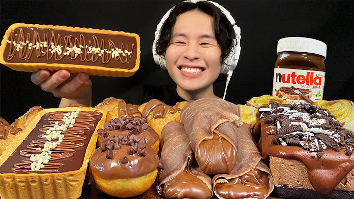 ASMR Nutella Party‼️【eating sound/mukbang】