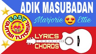 Miniatura de "ADIK MASUBADAN by Marjorie Ettie with lyrics&chords||Kan-kanaey Christian song||easy guitar tutorial"