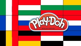 How To Make 3-Line Flags With Play-Doh Flag Quiz - Clay Art Tv