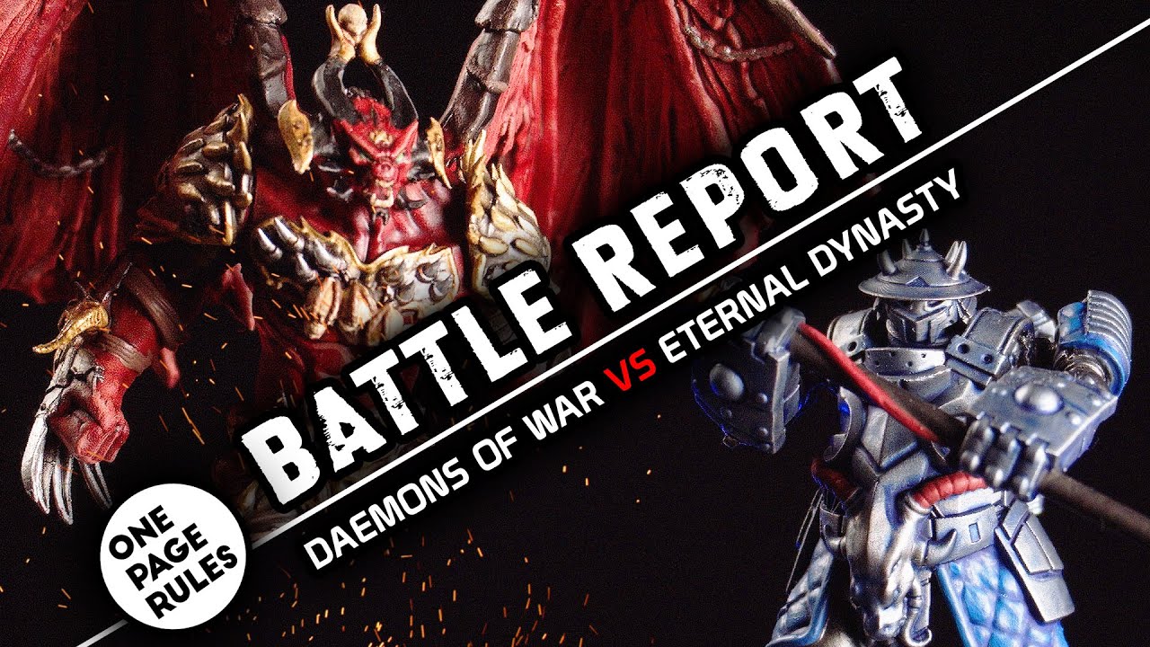 UNSER ERSTES SPIEL | GRIMDARK FUTURE | Daemons of war vs. Eternal Dynasty | Road to OPR #4 | DICED