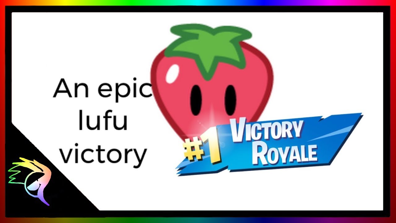 An epic victory royale using the loserfruit skin! - YouTube