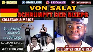 😭 KOLLEGAH & MAJOE feat. Die Götzfried Girls - Von Salat schrumpft der Bizeps REACTION!!