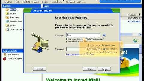 Adding email accounts in IncrediMail by Host4Go Tutorials