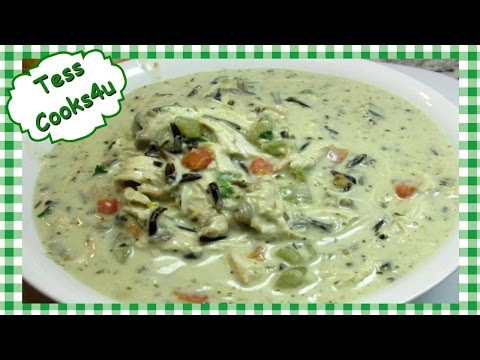 How to Make Creamy Chicken Wild Rice Soup ~ Leftover Chicken Recipe