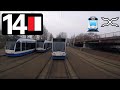 🚊 GVB Amsterdam Tramlijn 14 Cabinerit Slotermeer - Flevopark Driver’s view POV 2018
