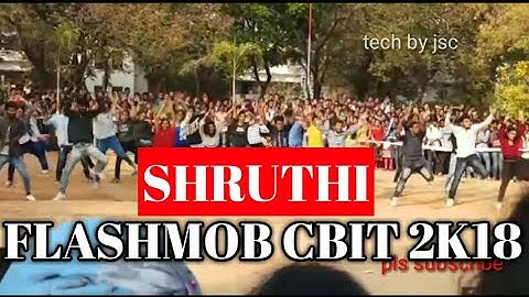 Flashmob CBIT 2K18 | SHRUTHI CELEBRATIONS