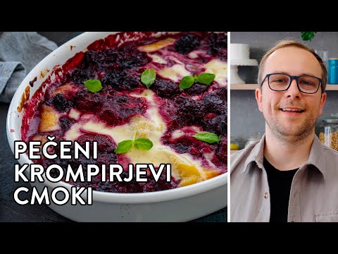 Pečeni krompirjevi cmoki z jagodičevjem 🤩 [SLADKI PETEK]