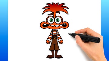 How To Draw Anxiety From Inside Out 2 (Easy Drawing Tutorial)
