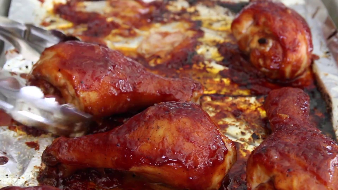 Oven-Barbecued Drumsticks - YouTube