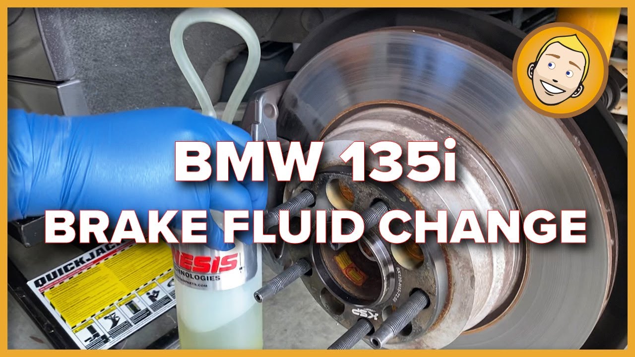How to CHANGE THE BRAKE FLUID in a BMW 135i - YouTube