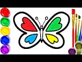 Bolalar uchun kapalak rasm chizish Рисуем бабочку для детей How to draw a butterfly for children