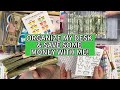 Savings challenges clean my desk and organizing my challenges with me late night ramblings cash