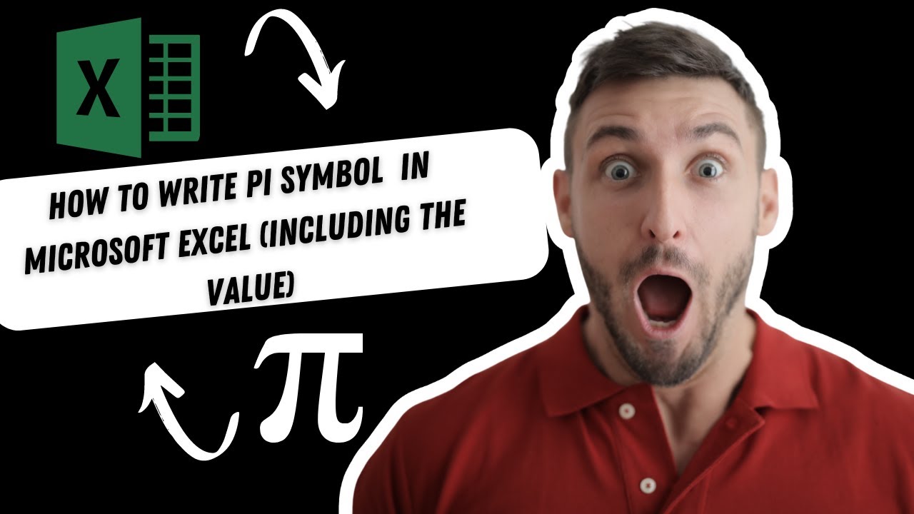 How to Write Pi in Excel (Including the Value) #MicrosoftExcel