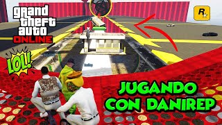 JUGANDO CON DANIREP CORRE O TE ATROPELLO IMPOSIBLE! GTA V ONLINE