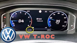 VW T-Roc Tageskilometerzähler am Active Info Display zurücksetzen