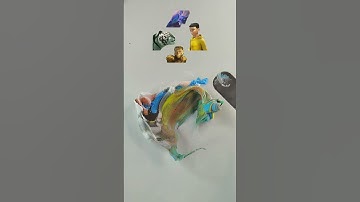 What color do mixed Characters make #colormixing #mixingthings #satisfying #insideout #viralvideo