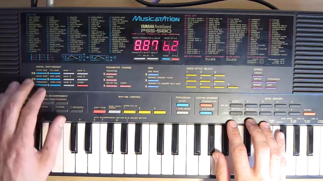 Pssing Acid Tutorial - Loops and Realtime tweaking on Yamaha Pss-480 Pss-580 Pss-680 Pss-780