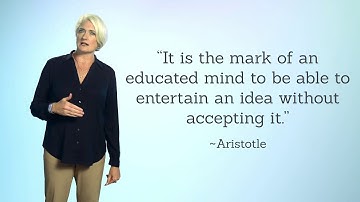 It is the mark of an educated mind to be able to...