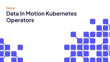 Demo | Data In Motion Kubernetes Operators