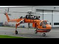 Erickson sikorsky s64 skycraneaircrane startup  taxi at yyj