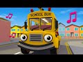 The wheels on the bus go round and round song  geckos garage  nursery rhymes  kids songs