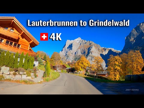 Lauterbrunnen to Grindelwald Autumn in Switzerland Fall Foliage