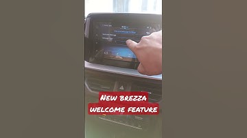 "Welcome Feature" in Maruti Brezza 😍 #youtubeshorts #youtube #shorts #short #like #subscribe