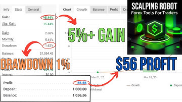 Scalping Robot EA v3.0 5% Growth Daily! No DLL | MT4 Automated Trading