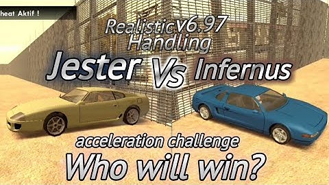 Jester VS Infernus Drag Race Challenge - Realistic Handling v6.97 GTA SA