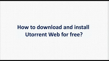 How to download and install Utorrent Web for Mac OS free