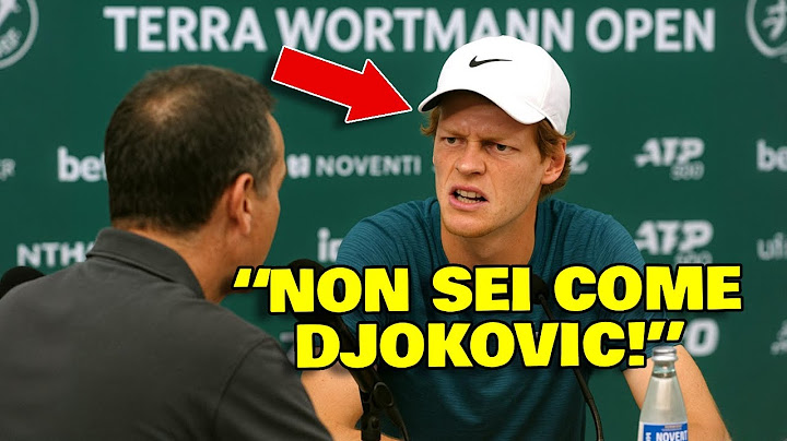 You're not as good as Djokovic, the question in the press conference that infuriates Sinner