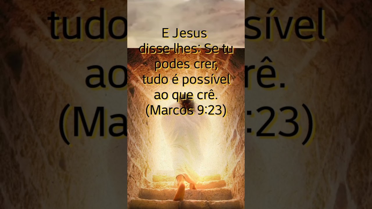 Kit 2 Quadros E Jesus disse-lhe: Se tu podes crer, tudo é possível ao que  crê