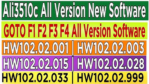 Ali3510C All New Version Software Green GoTo F1 F2 F3 F4 etc