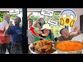 LOCKING MY FAMILY OUT THE HOUSE AND EATING THE ENTIRE FAMILY MEAL ((MUST WATCH))