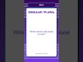 Singular and Plural Quiz | Which word is the plural of 'rice'? | English Grammar