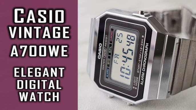 Reloj Casio Vintage A700WM-7ADF Plateado Milanese Slim - Dando la