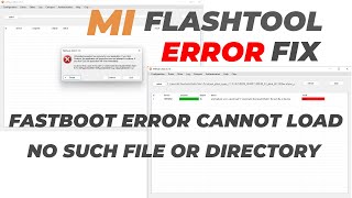 Mi Flash Tool Error Fix [2022] || Now Flash Without Error MIUI Fastboot Rom
