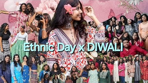 ETHNIC days x DIWALI VLOG 🪷🦢✨| ft. ITER, SOA UNIVERSITY
