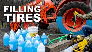 Filling Tractor Tires - Ballast Quick and Easy - Kubota L3901, L3301, L2501
