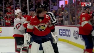 Sergei Bobrovsky robs Tkachuk and then punches him in a face (20 feb 2024)