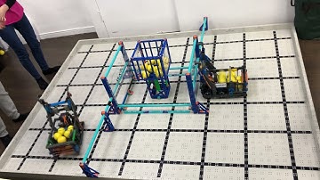 VEX IQ pitching in ,Teamwork 162 pts 40s , Taiwan