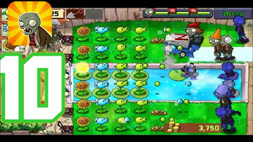Plants vs Zombies Gameplay Walkthrough Part 10 (Android, iOS)