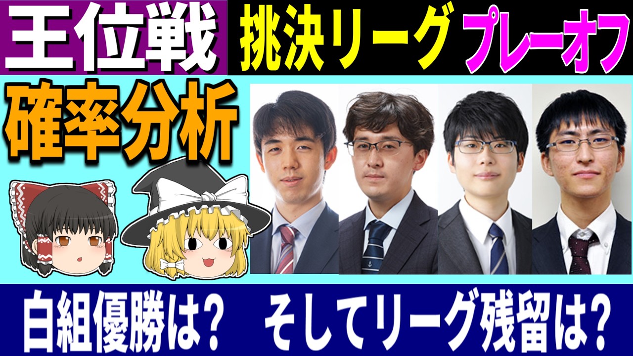 【王位戦】 挑決リーグ プレーオフ「白組優勝は? そしてリーグ残留は?」 2026/05/23