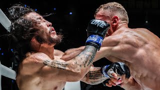 Artem Belakh vs Enkh-Orgil Baatarkhuu /Артем Белах победа нокаутом удары логтями .