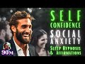 90 Minute Sleep Hypnosis Black Screen for SOCIAL Self Confidence!