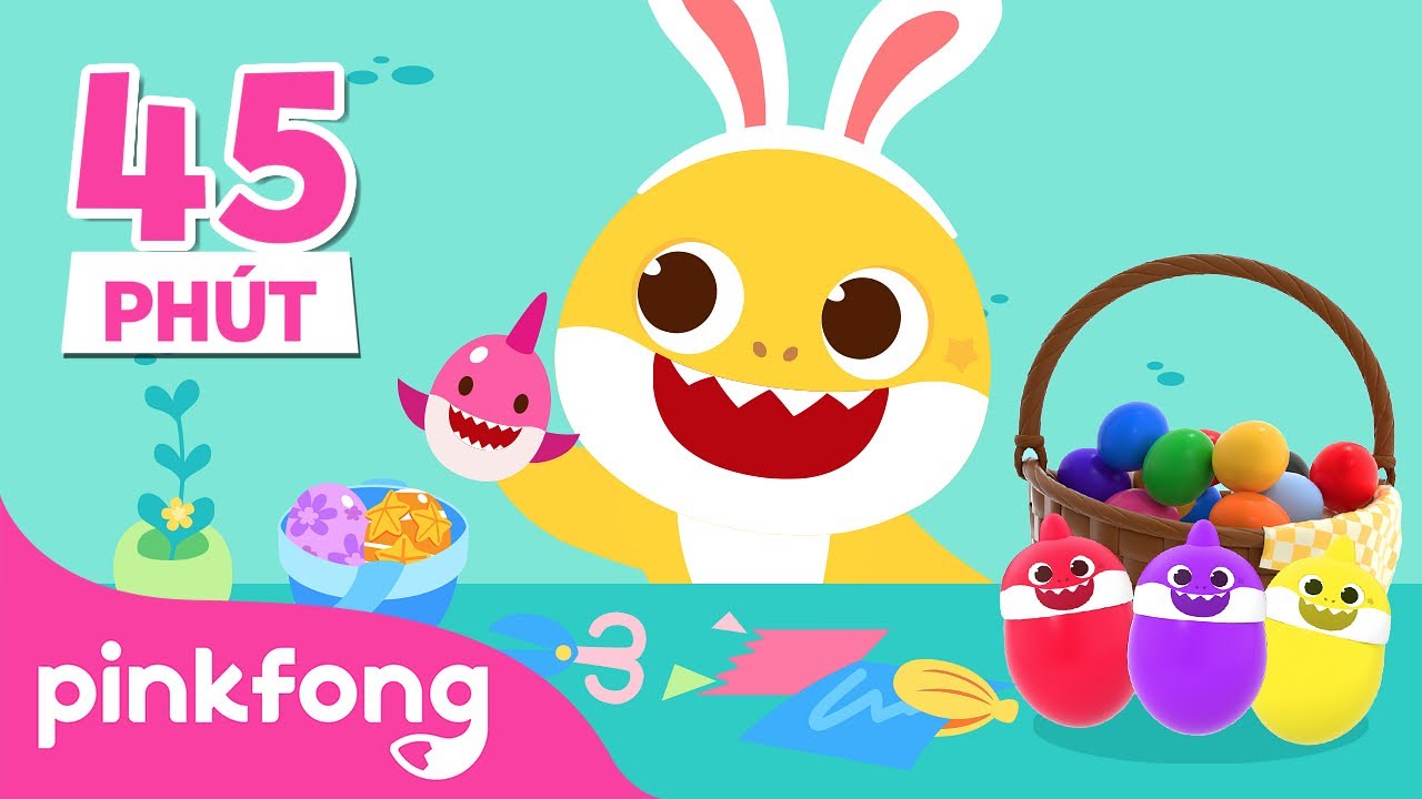 ⁣Mừng Lễ Phục Sinh cùng Gia đình Cá mập + Tuyển tập | Cá Mập Con Baby Shark Pinkfong - Nhạc thiếu nhi