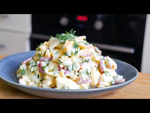 Этот салат бесподобен! Знаменитый очень вкусный весенний салат из огурцов, который сжигает жир!