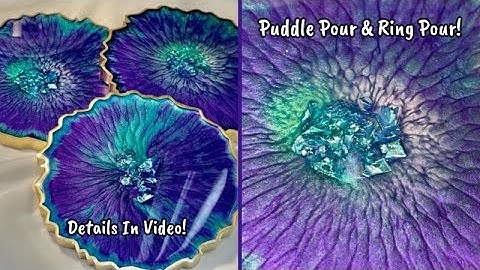 #110 Gorgeous Resin Geode Coasters - 2 Techniques 1 Video!